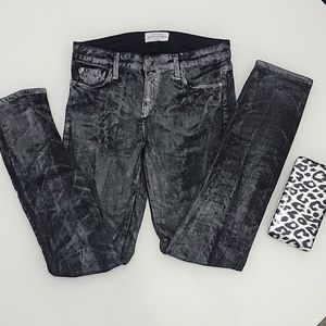 Each × Other black jeans with silver
